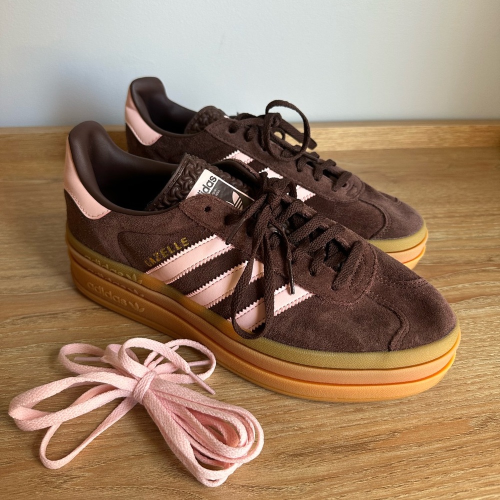 Adidas Gazelle Bold, women’s size 8.5, pink and brown